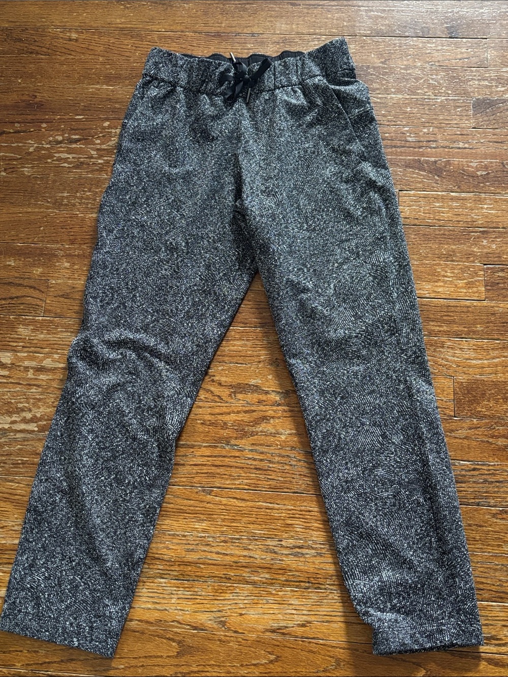 Women’s Lululemon Black Heather Jogger Pants Size 4 Fly Away Pants